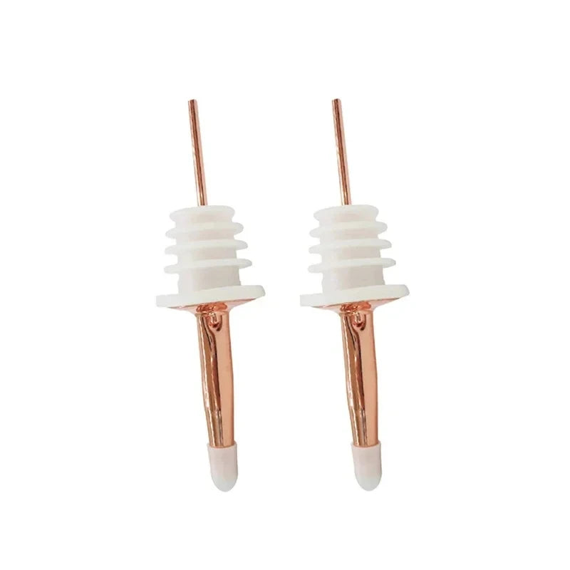 Wine Pourer 2/3Pcs Stainless Steel Alcohol Bottle Dispenser Stopper With Cap