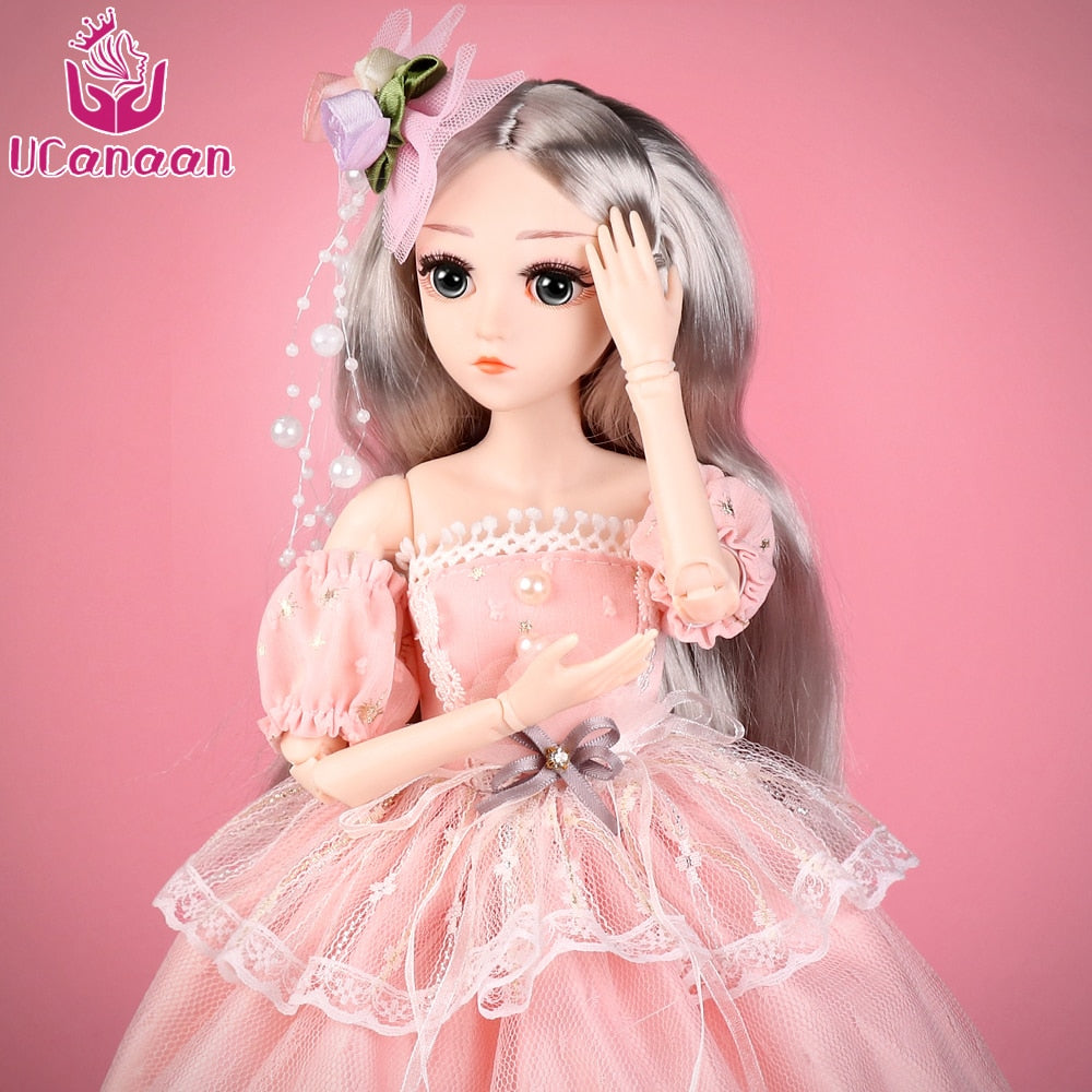 18inch 18 ball jointed dolls with clothes outfit Apparel & Accessories > Shoes wig hair makeup toys