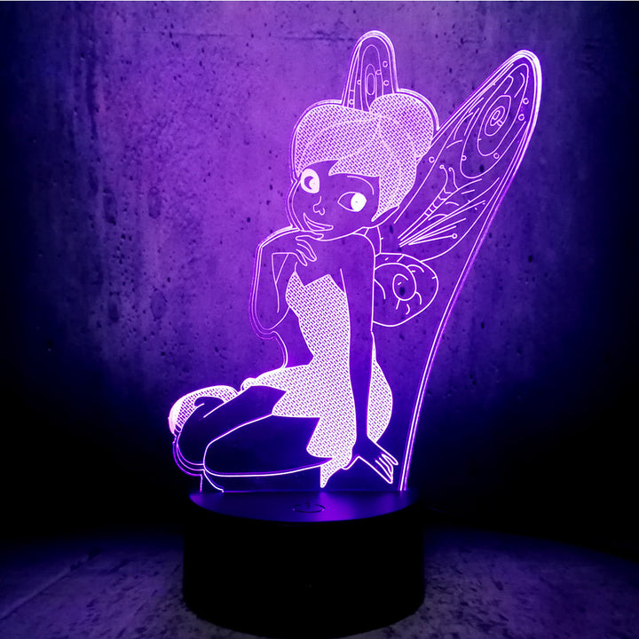 Bedroom decor lady sitting posture girl 3d led nightlight