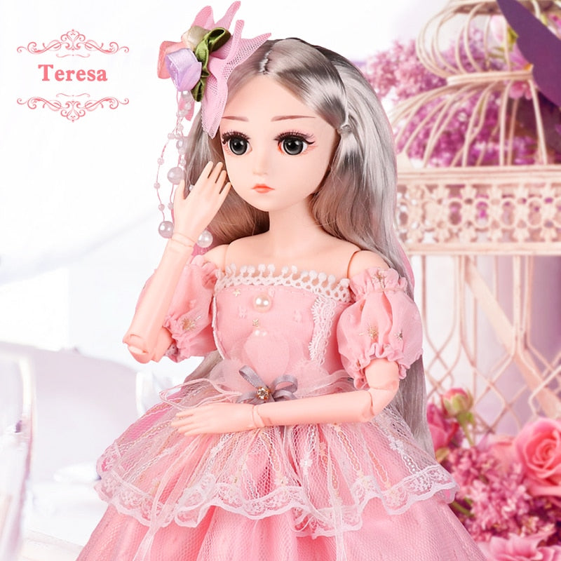18inch 18 ball jointed dolls with clothes outfit Apparel & Accessories > Shoes wig hair makeup toys
