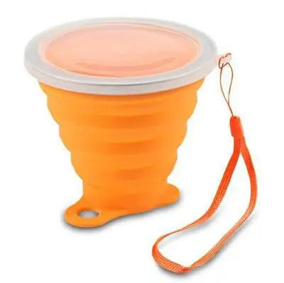 Folding Coffee outdoor Hand Cups 270ml Travel Silicone Retractable