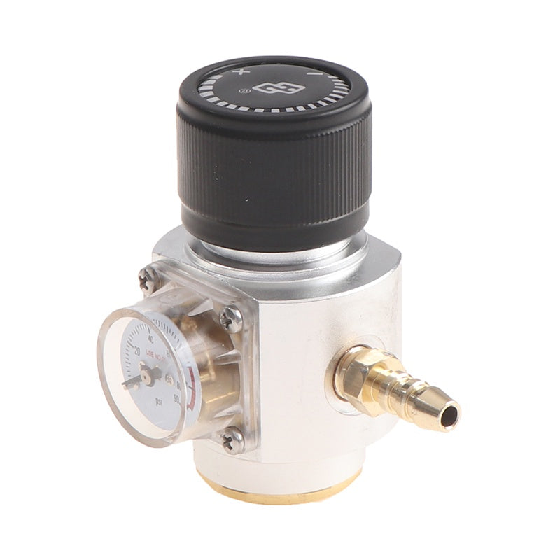 Mini Co2 Gas Regulator 0-90 PSI Keg Charger With 8mm Barb for Beer Wine Making &amp; Carbonated Soda Water