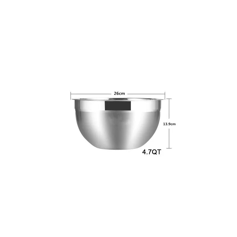 Stainless Steel Mixing Bowls Non Slip Nesting Whisking Kitchen Mixing Bowls Set