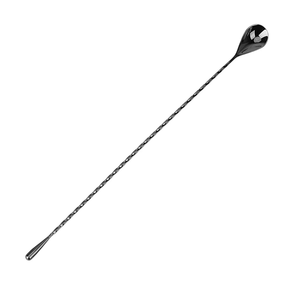 30/40cm Stainless Steel Stir Bar Spoon Spiral Pattern  Bar Tool