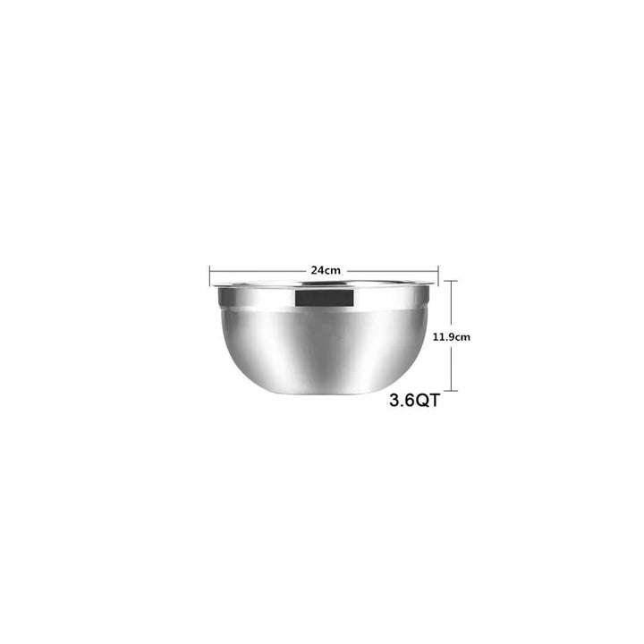 Stainless Steel Mixing Bowls Non Slip Nesting Whisking Kitchen Mixing Bowls Set