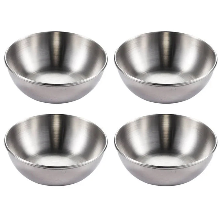 4pcs 2pcs Stainless Steel Golden Serving Dish Sets Kitchen Tableware