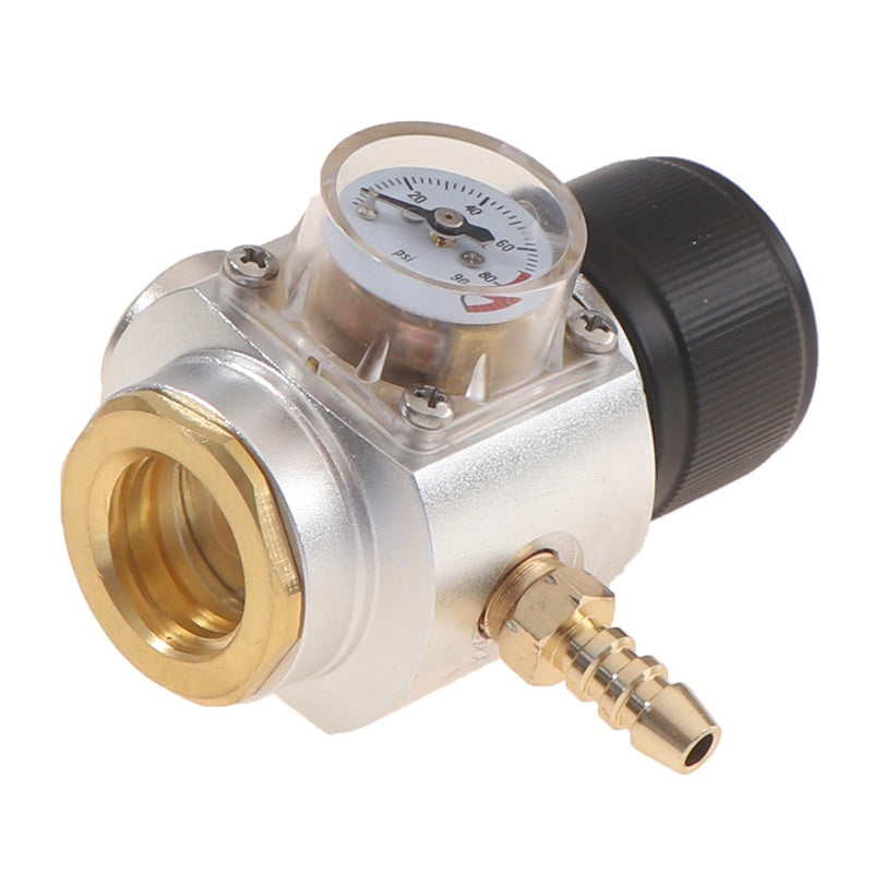 Mini Co2 Gas Regulator 0-90 PSI Keg Charger With 8mm Barb for Beer Wine Making &amp; Carbonated Soda Water