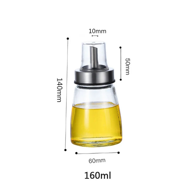 Seasoning Oil Sauce Glass Storage Bottle Dispenser for Kitchen Accessory