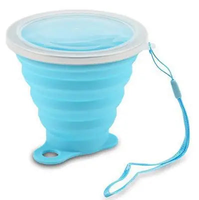 Folding Coffee outdoor Hand Cups 270ml Travel Silicone Retractable