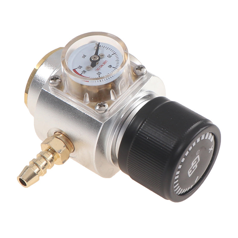 Mini Co2 Gas Regulator 0-90 PSI Keg Charger With 8mm Barb for Beer Wine Making &amp; Carbonated Soda Water