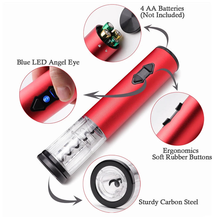 Electric Wine Opener, Battery With Foil Cutter, Kitchen Party Bar tool