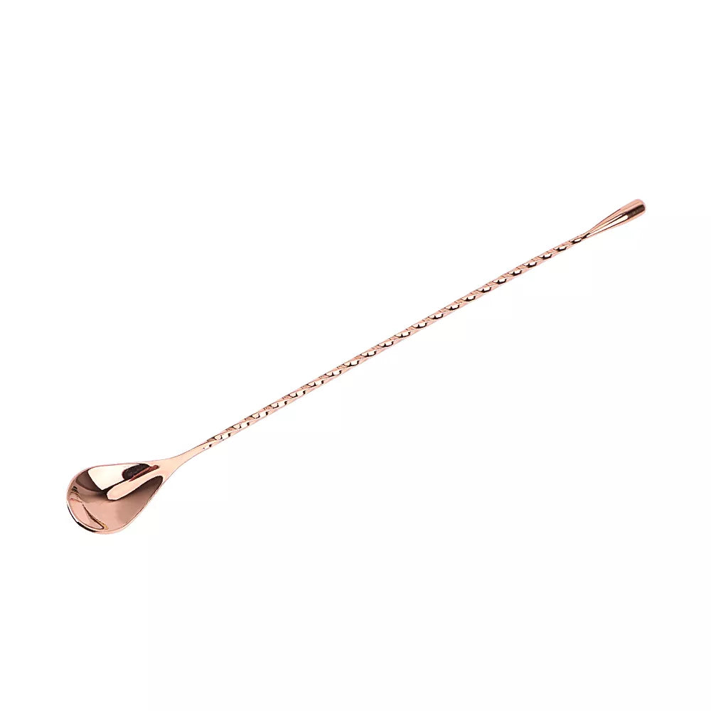 30/40cm Stainless Steel Stir Bar Spoon Spiral Pattern  Bar Tool