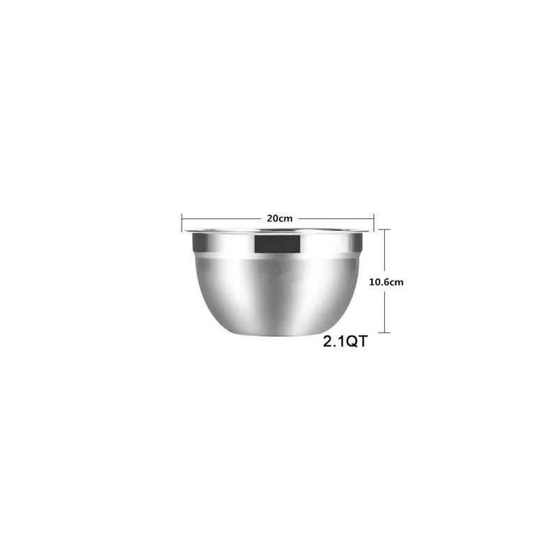 Stainless Steel Mixing Bowls Non Slip Nesting Whisking Kitchen Mixing Bowls Set