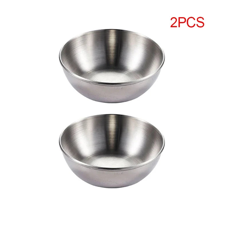4pcs 2pcs Stainless Steel Golden Serving Dish Sets Kitchen Tableware