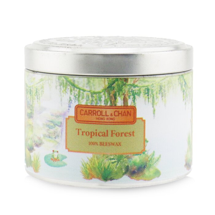 The CANDLE COMPANY (CARROLL & CHAN) - 100% Beeswax Tin Candle - Tropical Forest