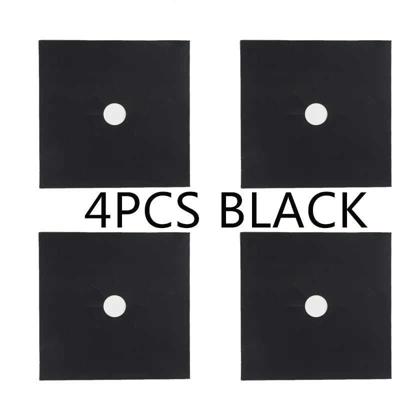 1/4pc Liner Gas Stove Protector Kitchen Accessories Mat Cooker Cover