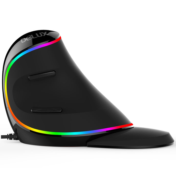 Delux m618 right hand 4000 dpi 6d e sport rgb wired wireless gaming mouse