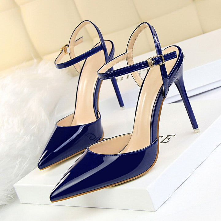 High heels women party Apparel & Accessories > Shoes pointed toe fashions black blue gold