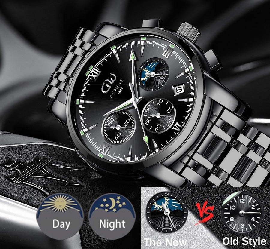 Quartz men wrist custom luxury watch