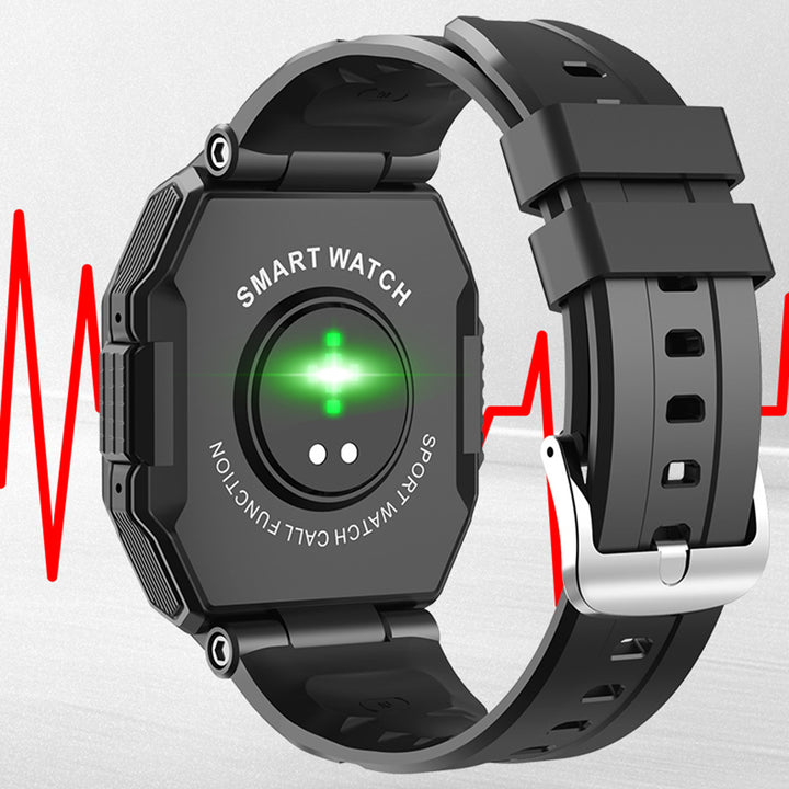 Touch smartwatch waterproof heart rate blood pressure wristband