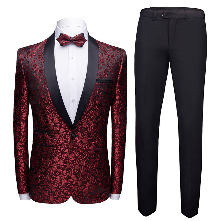 EVERLAND OEM Traje Formal Traje Mens Suits Manufacturer 2 Piece Slim Fit Blazer+pants+vest White Groom Men's Wedding Suit