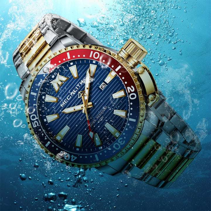 High quality multifunction luminous luxury mens waterproof watch