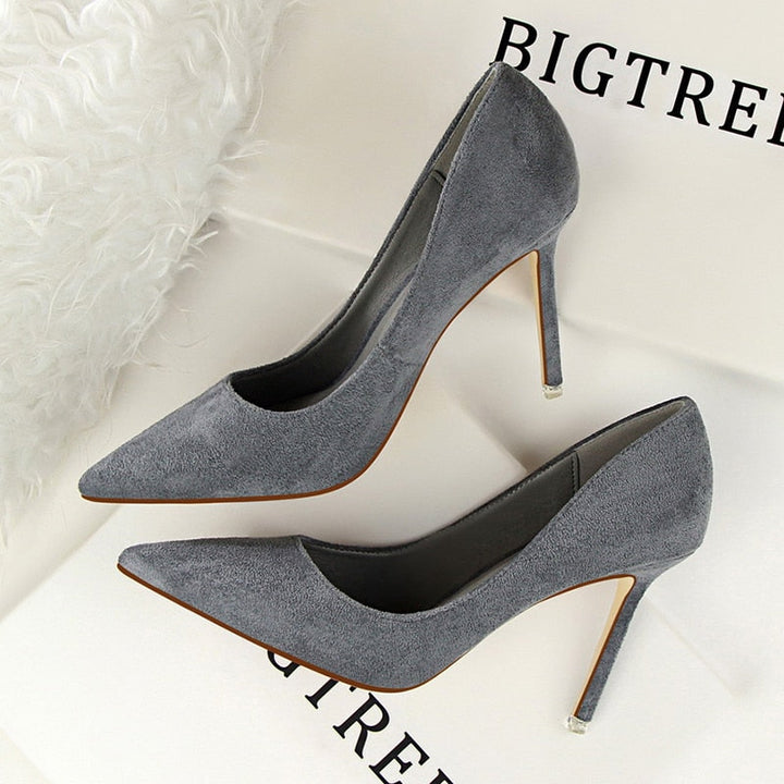 Women pumps fashion 9cm high heels Apparel & Accessories > Shoes pointed toe