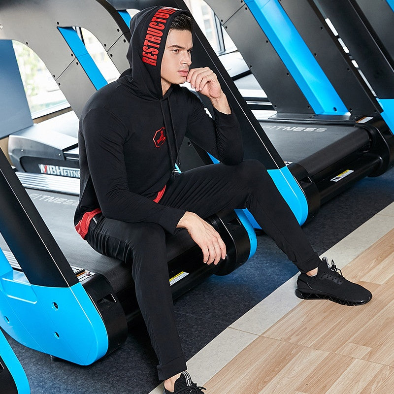 Cotton Fabric Feels Like a Second Skin Men Hoodies Running Wear Set Sport Wears Tracksuit Sport Suit for Man