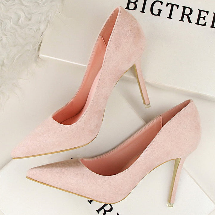 Women pumps fashion 9cm high heels Apparel & Accessories > Shoes pointed toe