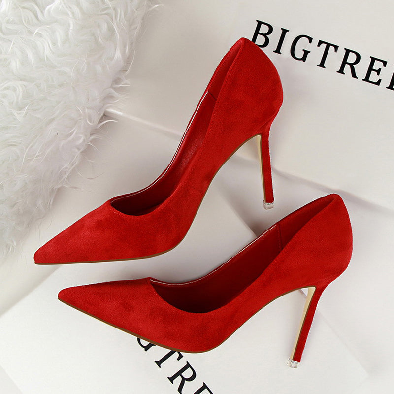 Women pumps fashion 9cm high heels Apparel & Accessories > Shoes pointed toe