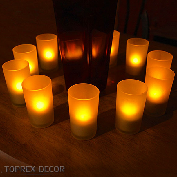 12pcs set flameless candle holders wedding table decorations decor