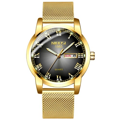 nibosi couple watch luxury gold waterproof luminous quartz wristwatch couple gift lovers watch men reloj mujer relogio feminino