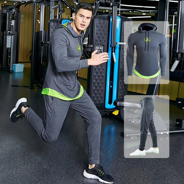 Cotton Fabric Feels Like a Second Skin Men Hoodies Running Wear Set Sport Wears Tracksuit Sport Suit for Man