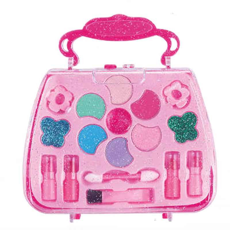 Girls pretend play toy cosmetic bag beauty hair salon makeup tools kit