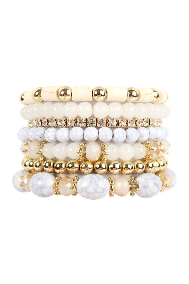 Multibead stackable bracelet