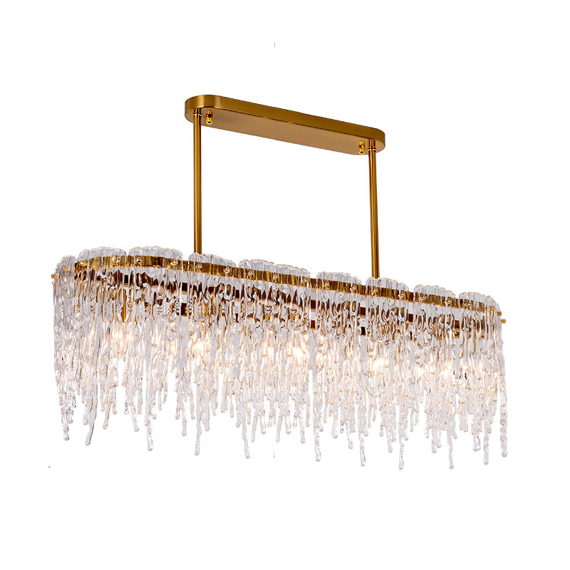 Modern Popular Fancy Luxury Rectangular Led Crystal Chandeliers for Home