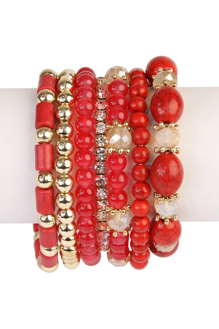 Multibead stackable bracelet