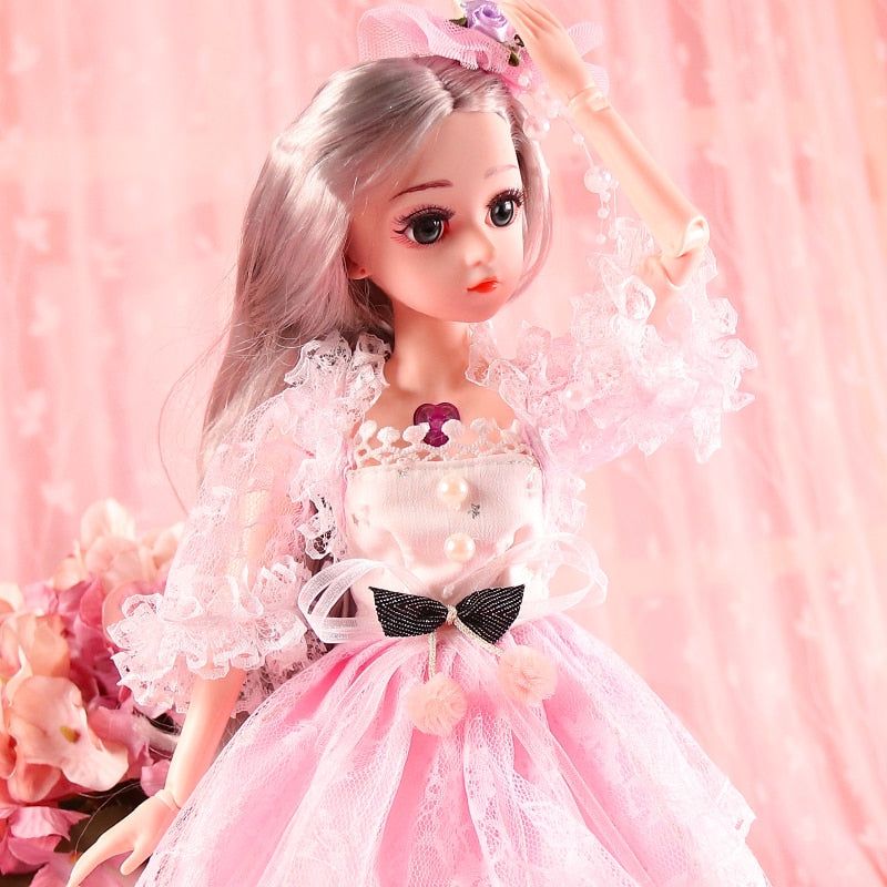 18inch 18 ball jointed dolls with clothes outfit Apparel & Accessories > Shoes wig hair makeup toys