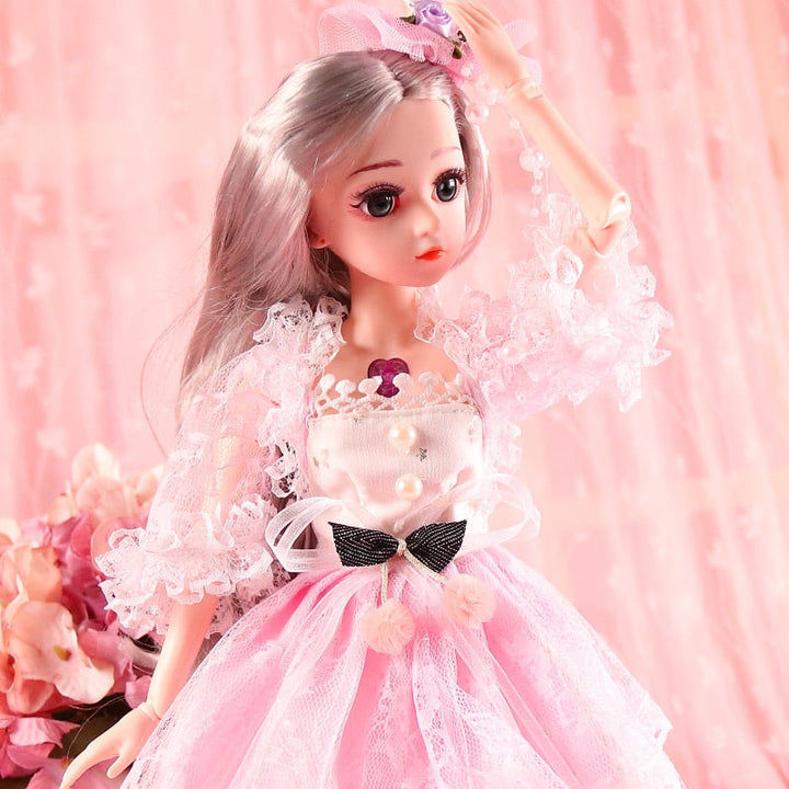 18inch 18 ball jointed dolls with clothes outfit Apparel & Accessories > Shoes wig hair makeup toys