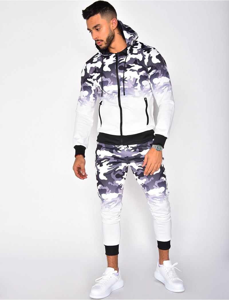 Hot Sale Popular Casual Tracksuits for Men 3D Camouflage Sport Suits Hoodie Tracksuit