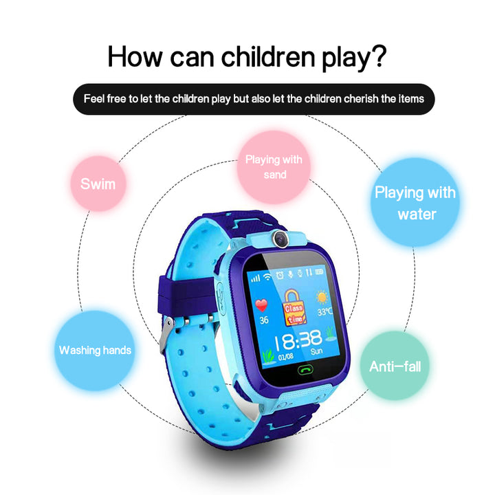 Kids smart phone camera sim watch