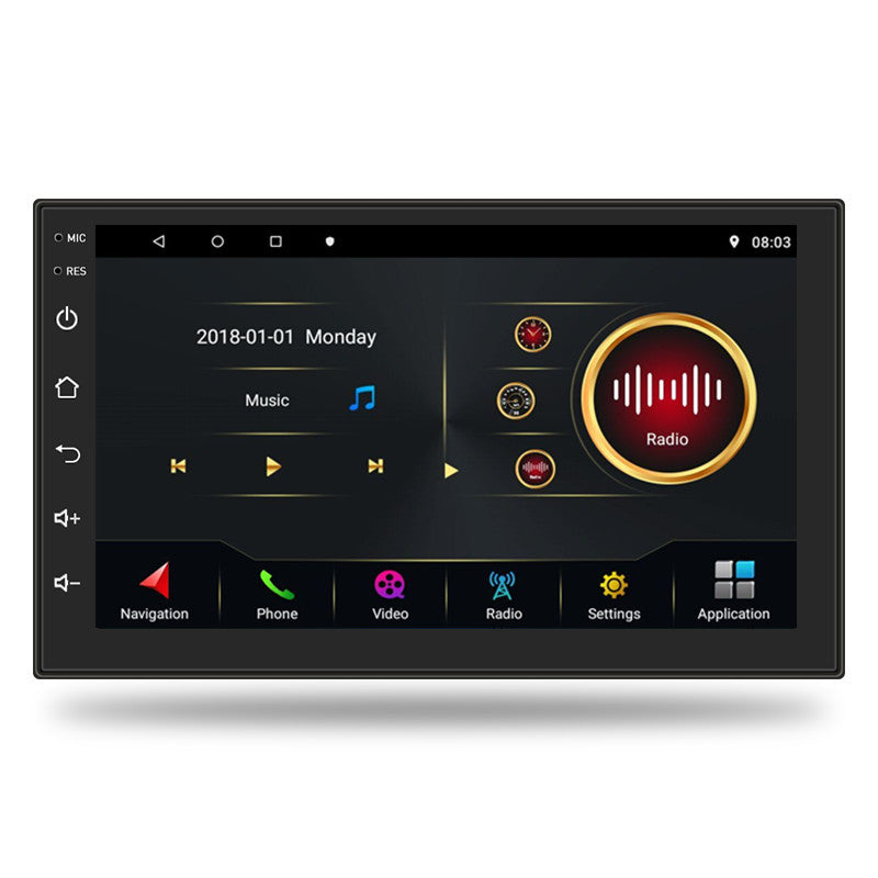 Double 2din 7 inch car radio android with gps navigation wifil stereo player multimedia video