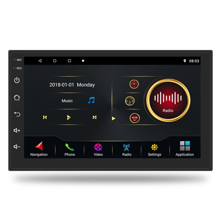 Double 2din 7 inch car radio android with gps navigation wifil stereo player multimedia video