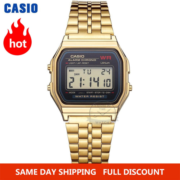 Casio gold set brand luxury led digital waterproof quartz mens sport military watch