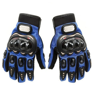 hot sale summer winter Mens full finger motorcycle leather gloves apparel