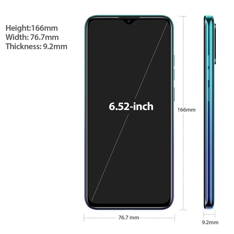 New Arrival Hot Ulefone Note 9P 4GB 64GB Triple Rear Cameras Face ID Fingerprint Id 6.52 Inch 4500mAh Android 10 4G Smartphone