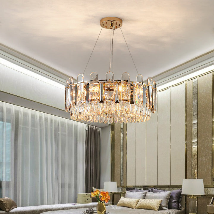 New Arrival 2021 Indoor Decoration Lighting Fixture Modern Luxury Foyer Bedroom Dining Room 14 LED Lamp Large Crystal Chandelier