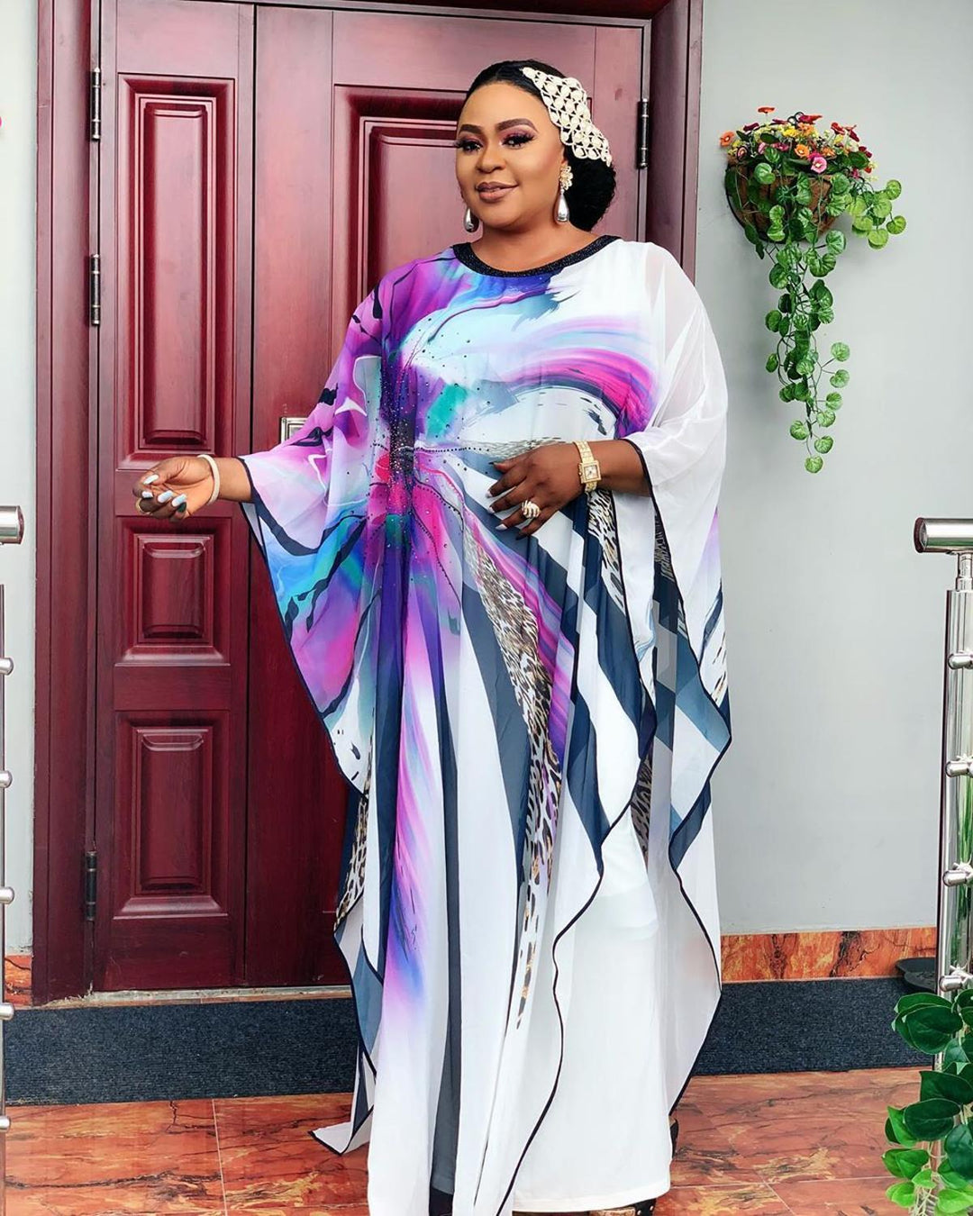 Long Maxi Dress 2020 African Dresses for Women Dashiki Summer Plus Size Dress Ladies Traditional African Clothing Dreess