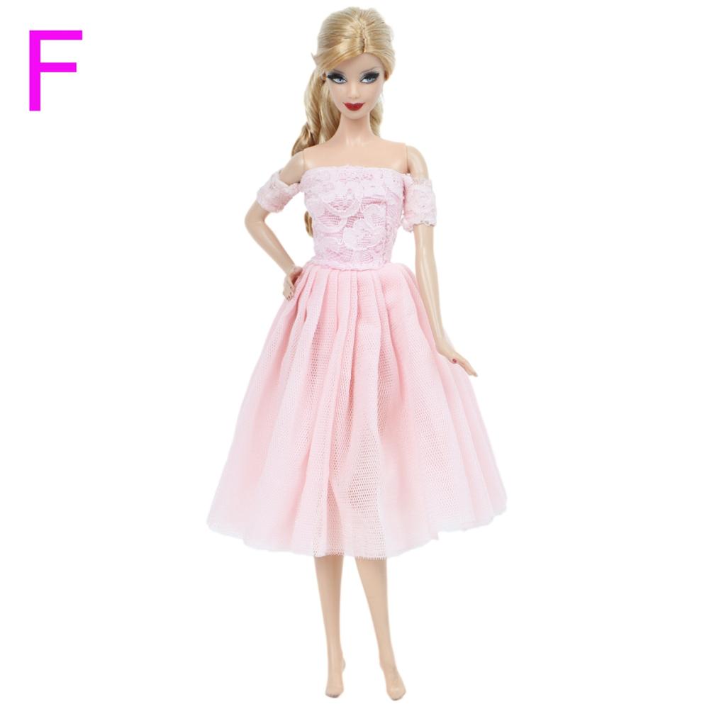 Handmade Wedding Doll Dress Princess Evening Party Ball Long Gown Skirt Bridal Veil Clothes for Barbie Doll Accessories DIY Toy