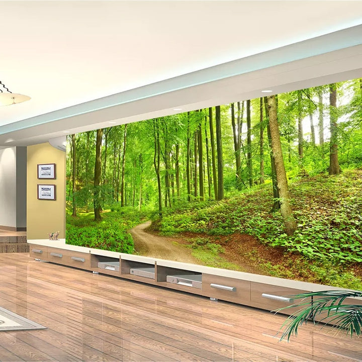 Custom 3D Photo Wallpaper Forest Tree Mural Home Decor